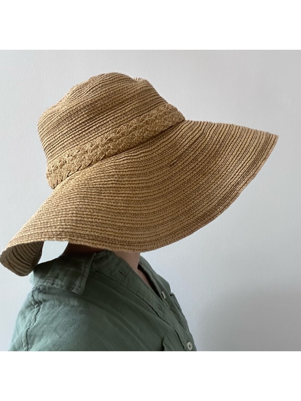 Dakine Wide Brim Packable Paper Straw Sun Hat Brown OS